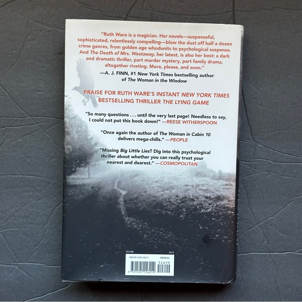 The Death of Mrs. Westaway by Ruth Ware | Fiction, Mystery | Hardcover Book - Picture 2 of 10